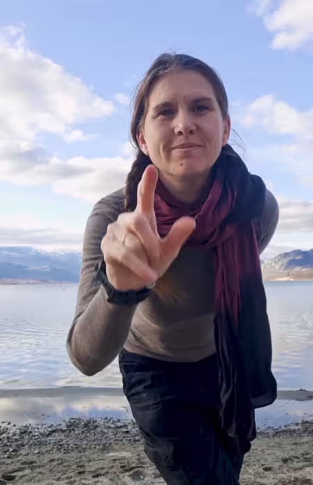 Woman meditating in nature